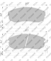 Тормозные колодки TG-286C/PF2201 (КЕРАМИКА)* Ti·GUAR